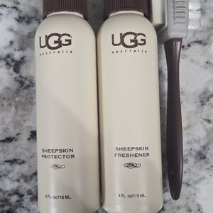 UGG Sheepskin Protector and Freshener Set - Cream and Brown